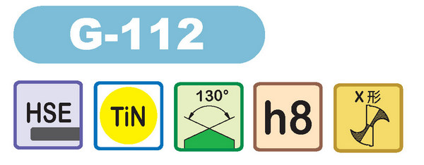 G112 HSE TIN 130 H8 X