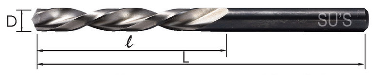 Left Hand Helix Straight Shank HSE Twist Drills Long Flute 長刃型左旋鑽頭 -LD-155 台灣蘇氏鑽頭
