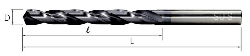 TiAlN Solid Carbide Straight Shank Drills -TiAlN氮化鋁鈦 鎢鋼直柄鑽頭 -WD-1731