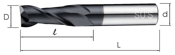 2刃鎢鋼立銑刀 (端銑刀) WE-4201 _蘇氏 2刃鎢鋼立銑刀 (端銑刀) WE-4201 _蘇氏