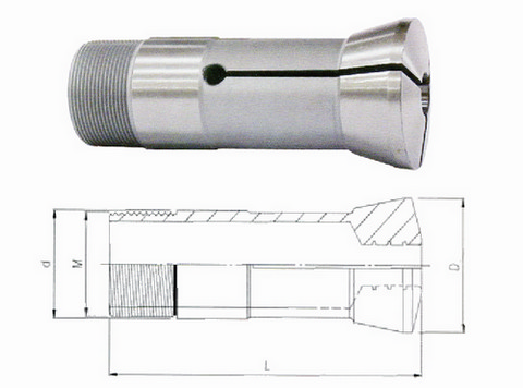 桌上車床筒夾 - 後拉式筒夾、5C筒夾 桌上車床筒夾 - 後拉式筒夾、5C筒夾